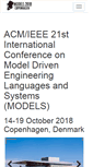 Mobile Screenshot of modelsconference.org